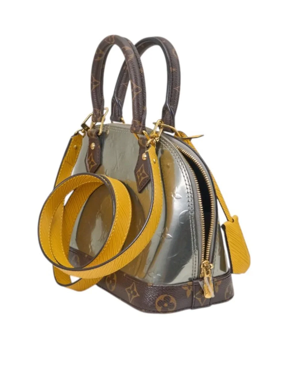 Louis Vuitton Alma BB Monogram Metallise Bitume